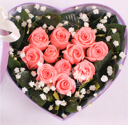 13朵粉玫瑰花的含义