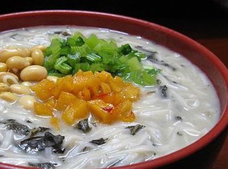 粉浆面条培训热豆腐的做法山野菜杂面条配方-